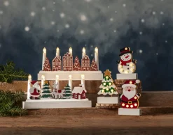 FREDDY Inomhusdekoration Gran Batteri 14cm Grön