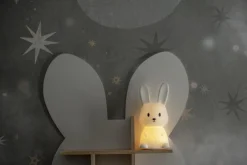FUNCTIONAL LED-Nattlampa Kanin Batteri 20cm Vit