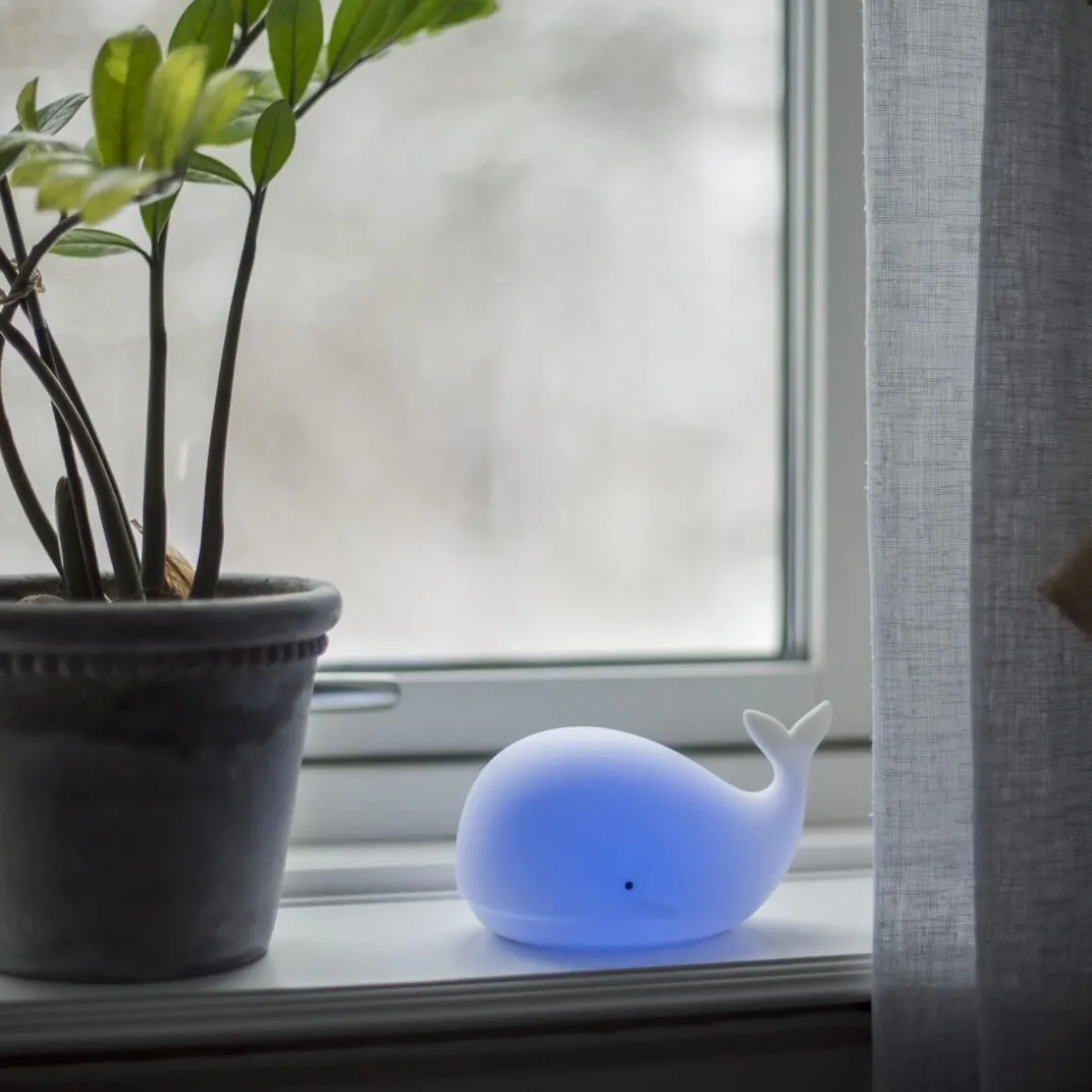 FUNCTIONAL LED-Nattlampa Val Batteri 16,7cm Vit