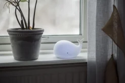 FUNCTIONAL LED-Nattlampa Val Batteri 16,7cm Vit