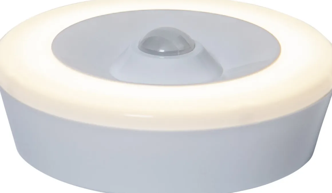 FUNCTIONAL Nattlampa Batteri 8,6cm Vit