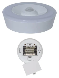 FUNCTIONAL Nattlampa Batteri 8,6cm Vit