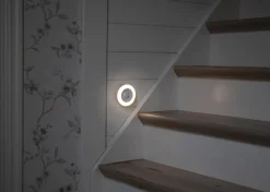 FUNCTIONAL Nattlampa Batteri 8,6cm Vit