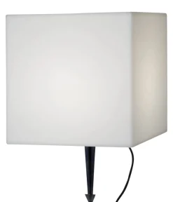 GARDENLIGHT Utedekoration Kub 38cm Vit IP65