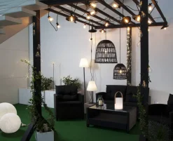 GARDENLIGHT Utedekoration Boll 48cm Grå IP44