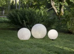 GARDENLIGHT Utedekoration Boll 38cm Grå IP65