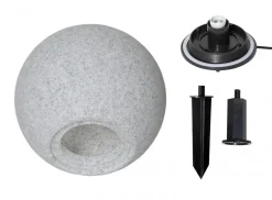 GARDENLIGHT Utedekoration Boll 29cm Grå IP65