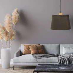 GEILO Taklampa 45cm Grå/Svart/Trä