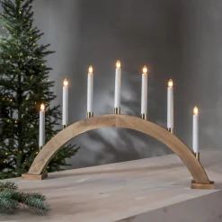 GILLIAN Ljusstake 7L 63cm Brun