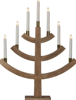 GILLIAN Ljusstake 7L 64cm Brun