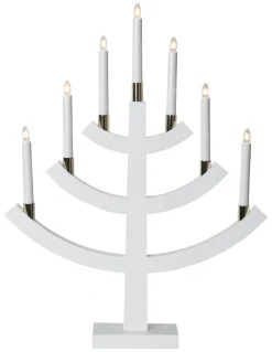 GILLIAN Träljusstake 49cm Vit