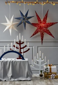 GILLIAN Träljusstake 49cm Vit