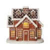 GINGERVILLE Panorama Pepparkakshus Batteri 26cm Brun