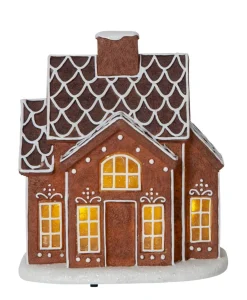 GINGERVILLE Panorama Pepparkakshus Batteri 16cm
