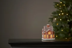 GINGERVILLE Panorama Pepparkakshus Batteri 16cm