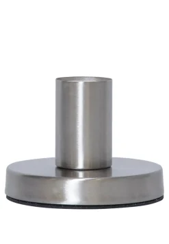 GLANS Lampfot E27 8,5cm Borstad stål