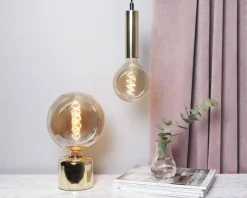 GLANS Lampfot E27 12cm Mässing