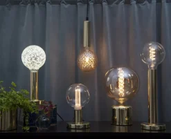 GLANS Lampfot E27 12cm Mässing