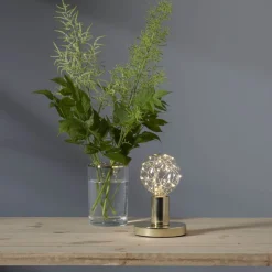 GLANS Lampfot E27 8,5cm Mässing