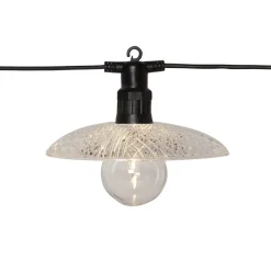 GLASSY LIGHT Ljusslinga 350cm 6LED Varmvit/Svart