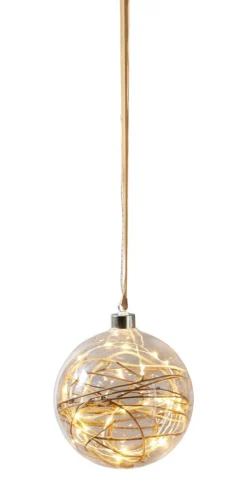 GLOW Glaskula 30LED 15cm Transparent