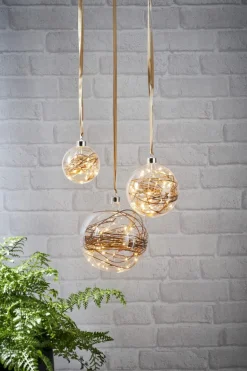 GLOW Glaskula 30LED 15cm Transparent