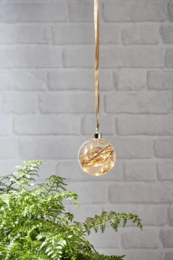 GLOW Glaskula 15LED 10cm Transparent