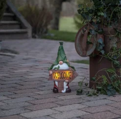 GNOMY Solcellsdekoration 33cm Flerfärgad