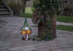 GNOMY Solcellsdekoration 33cm Flerfärgad