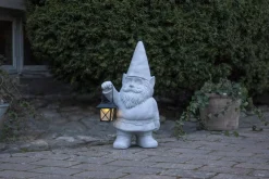 GNOMY Solcellsdekoration Tomte 53cm Grå