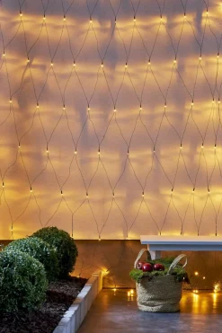 GOLDEN WARM WHITE Ljusnät 200LED 3x3m Varmvit/Svart IP44