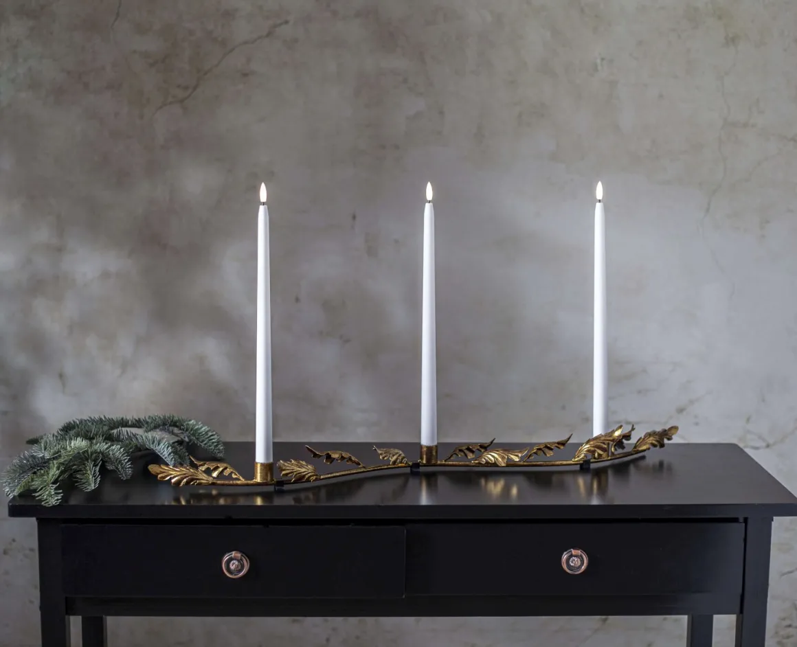 GRACE Ljusstake 80cm Antikmässing