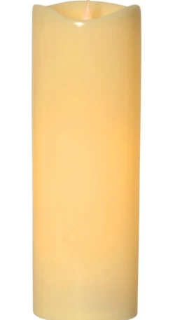 GRANDE LED-Blockljus 38cm Beige