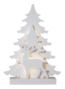 GRANDY Batteridekoration 41cm Vit/Kallvit