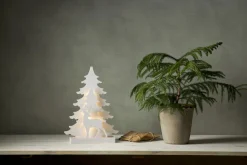 GRANDY Batteridekoration 41cm Vit/Kallvit