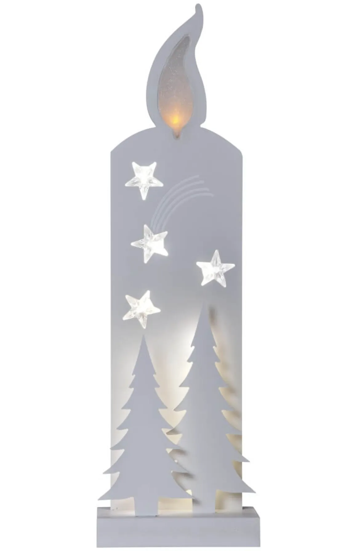 GRANDY Batteridekoration 50cm Vit/Varmvit