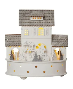 GRAUBERG Bordsdekoration Batteri 19cm Grå