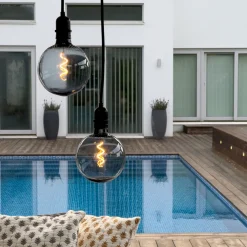 GRAVITY sladdställ 150cm 12V Svart IP44