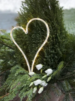 GRAVLJUS DECORATIONHEART LED 39cm IP44 Vit
