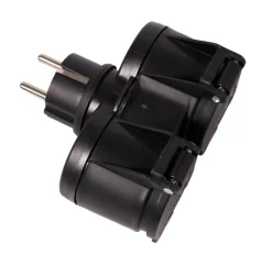 GRENKONTAKT Vägg 2:a Utomhus IP44 12cm Svart