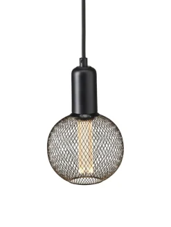 GRID Fönsterlampa Rund 12,5cm Svart