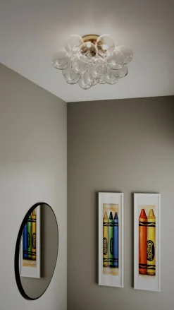 GROSS Plafond 50cm Mässing/Klar