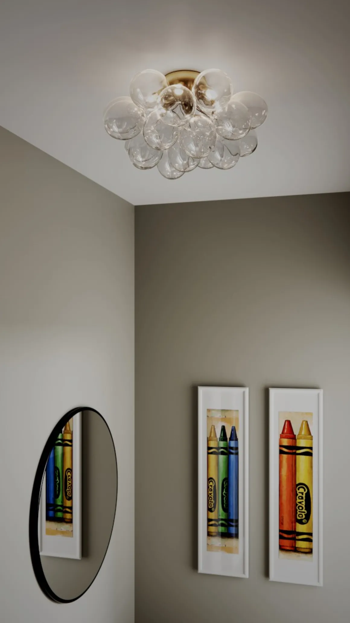 GROSS Plafond 50cm Mässing/Klar