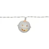 HALLOWEEN Ljusslinga Batteri 1,35m 10LED Varmvit/Vit
