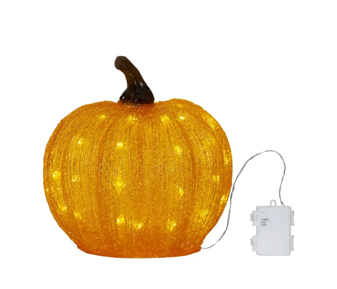 HARVY DekorationsPumpa Batteri 25cm Orange