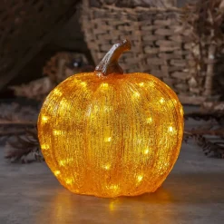 HARVY DekorationsPumpa Batteri 25cm Orange