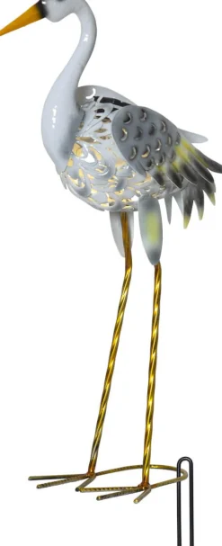 HERON Solcellsdekoration 55cm Grå