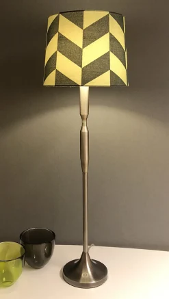 HERRINGBONE Lampskärm Linne 25cm Grön