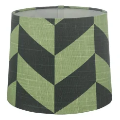 HERRINGBONE Lampskärm Linne 20cm Grön