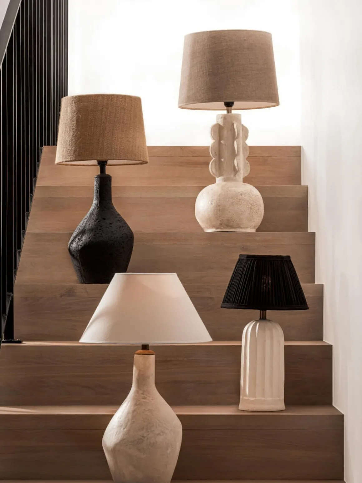 HILDA Lampfot E27 44cm Beige